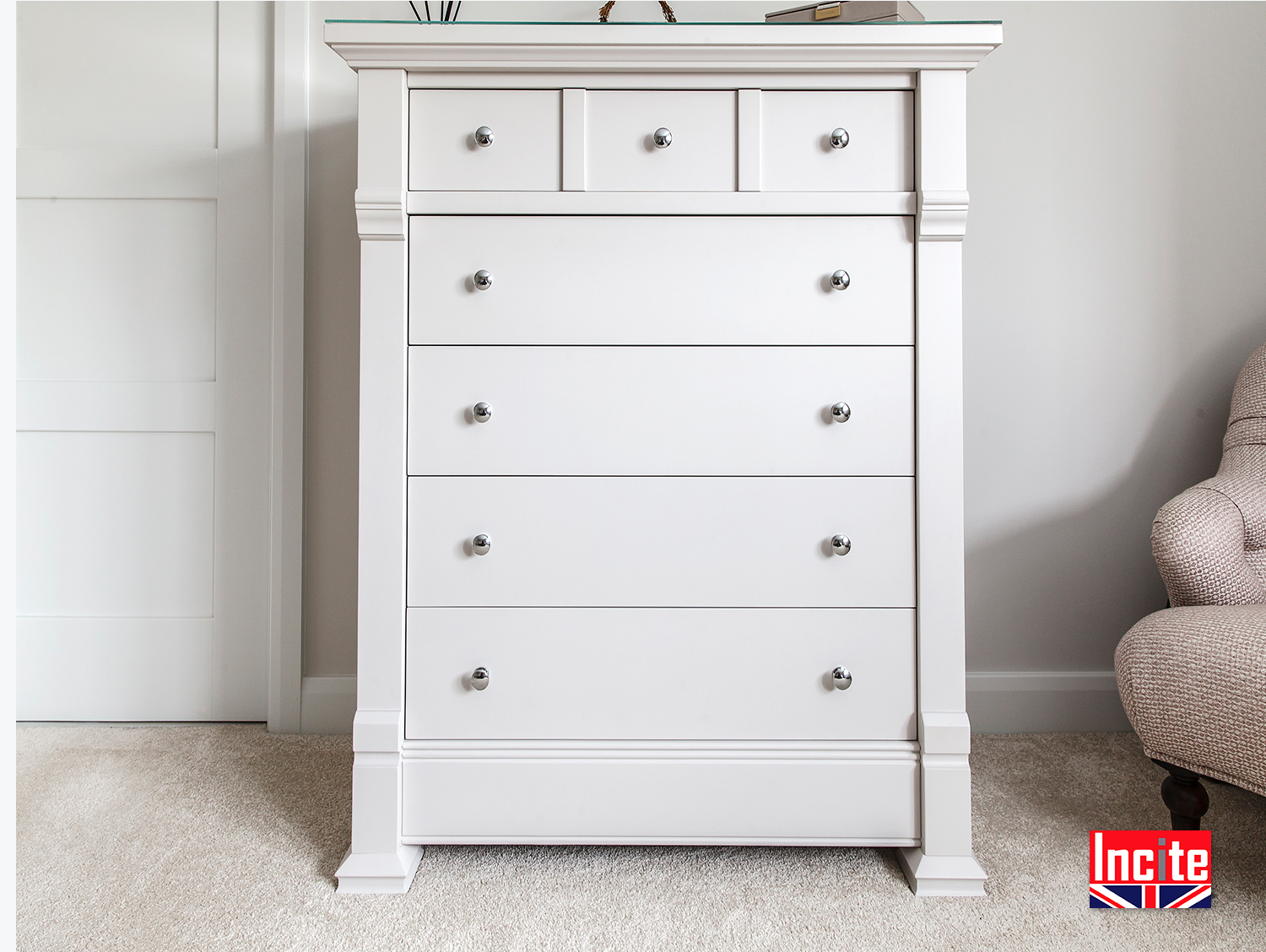 Painted Style Chest Of Drawers Incite Interiors